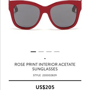Red dolce and Gabana sunglasses
